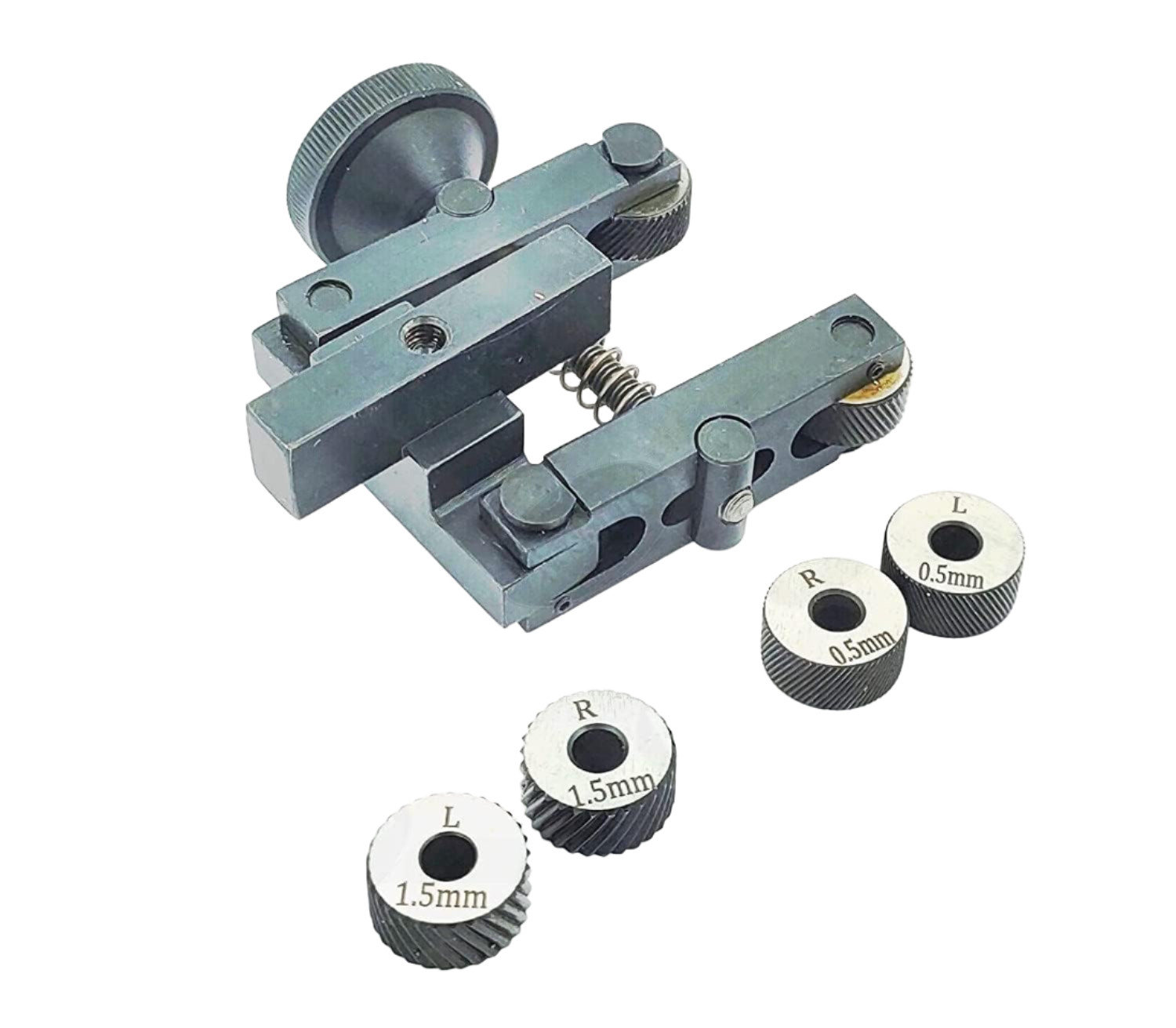 Clamp Type Knurling Tool 2″ II 50 mm Capacity 3 Pairs x 3 Diamond Pitch Knurls
