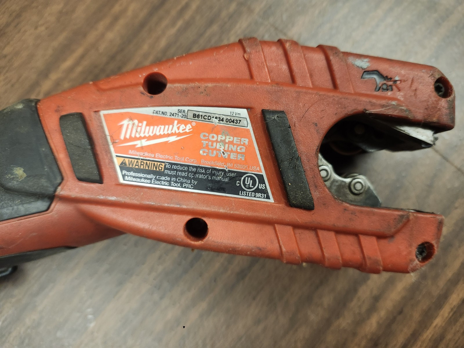 Milwaukee 2471-20 M12 12V Cordless Copper Tubing Cutter with Battery & Charger