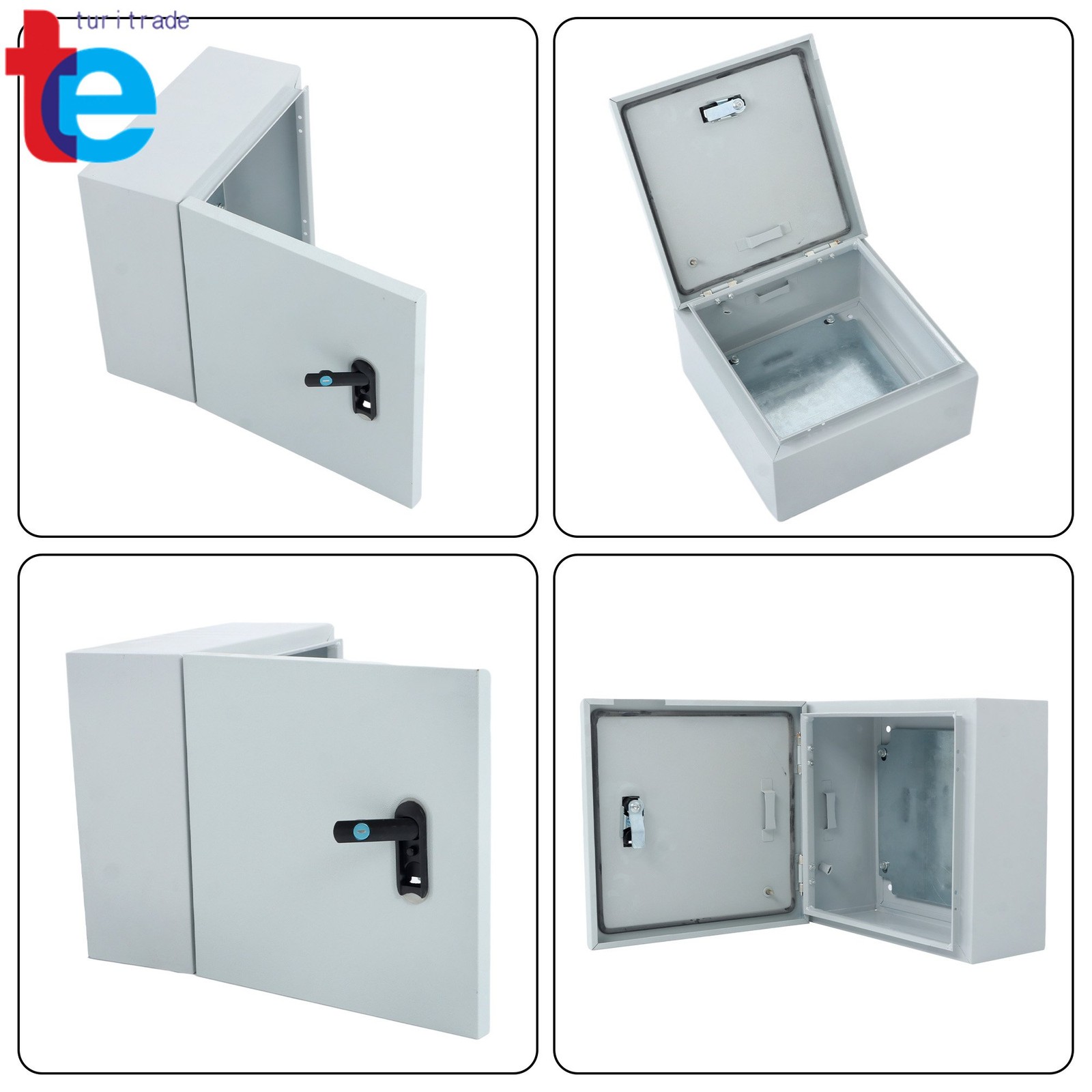 Lockable Outdoor Electrical Box 16x12x8″ – NEMA 4X Steel Enclosure IP66 Rated