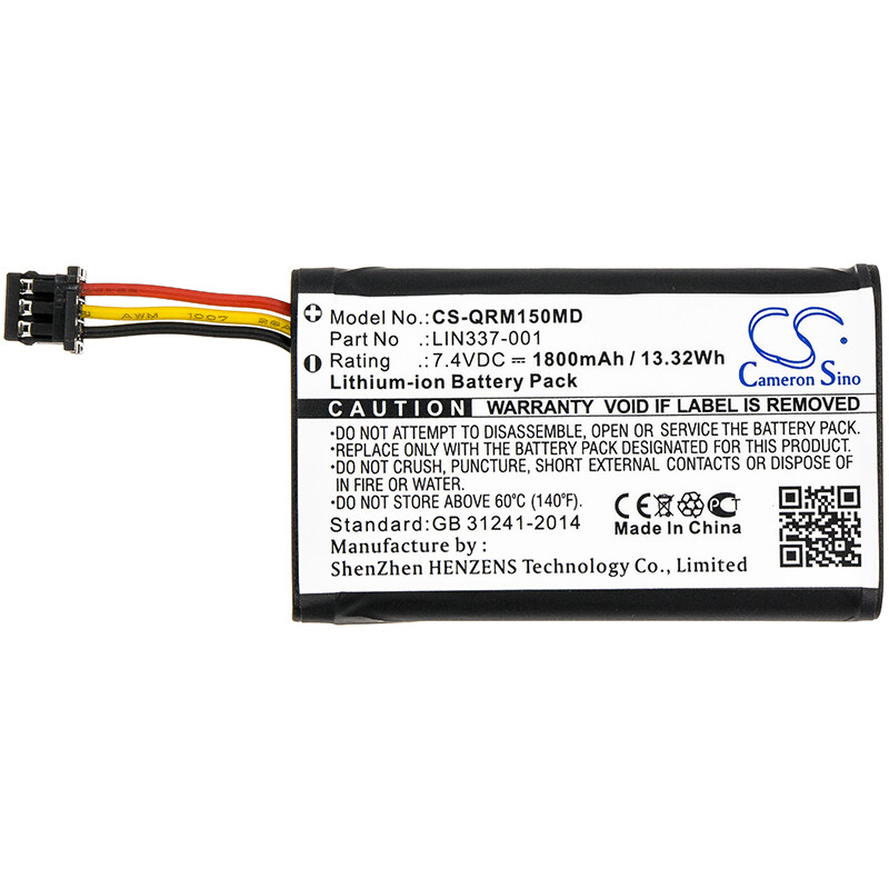 1800mAh Battery For QCore Sapphire Multi-Therapy,15031-000-0001;SapphirePlus