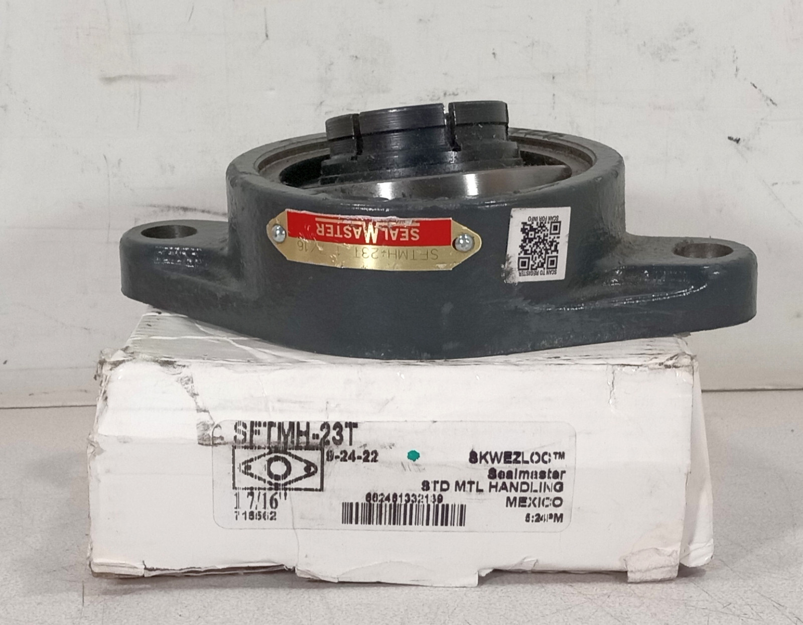 1 NEW SEALMASTER SFTMH-23T 2 BOLT FLNG PILLOW BLOCK BEARING NIB/NNB *MAKE OFFER*