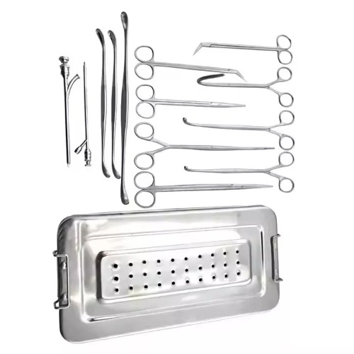 General Surgery Cholecystectomy Surgical Instrument Set of 25 Pieces