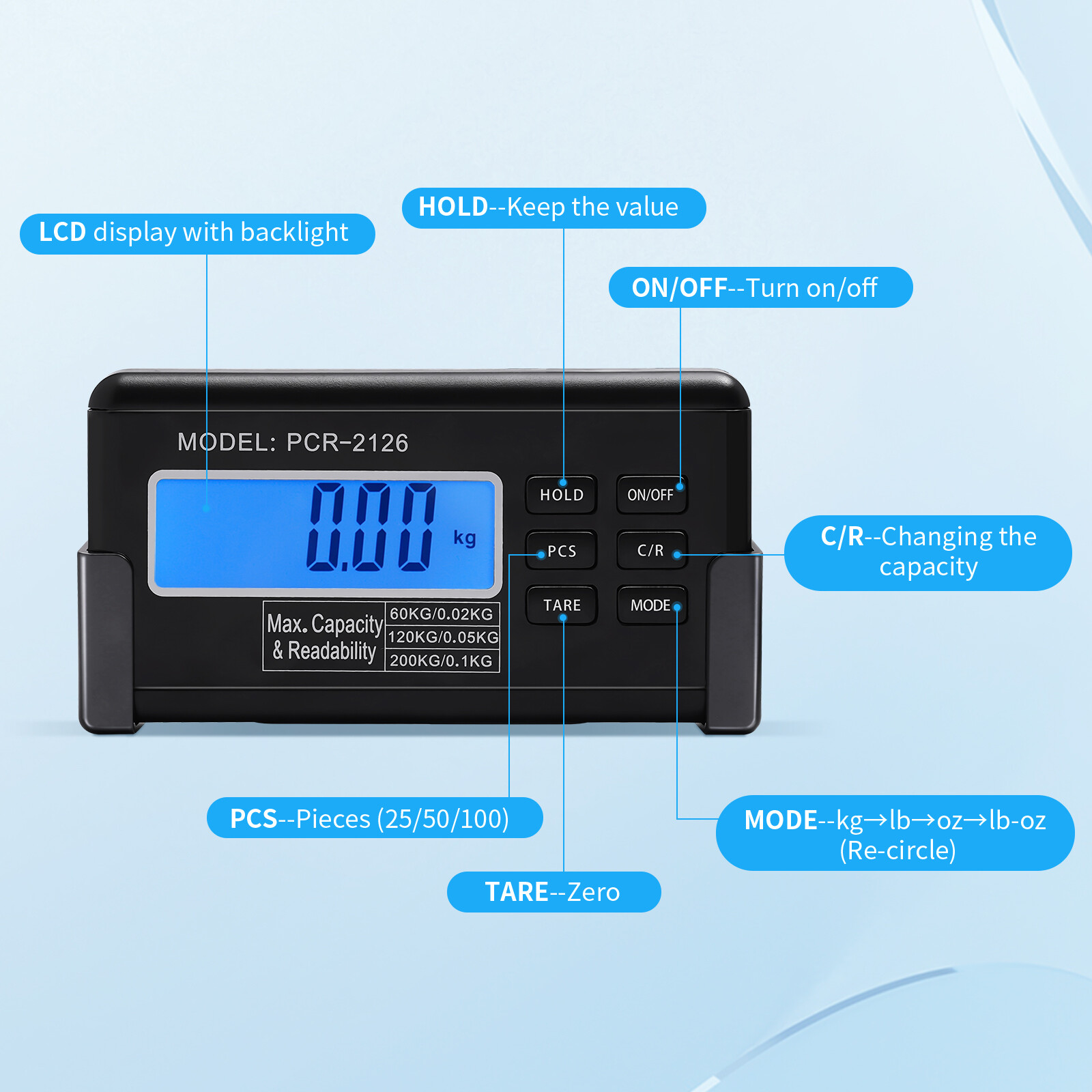 LARGE 440LB Dog Digital Pet Weight Scale for Shipping Veterinary Livestock NEW
