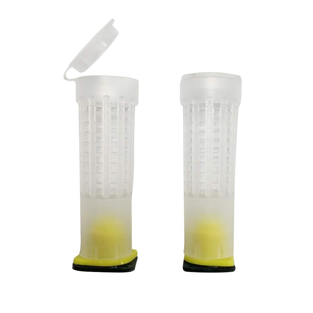 20 PCS Queen Bee Roller Cage Holder Fixture Beekeeping Rearing Cup Kit Tool