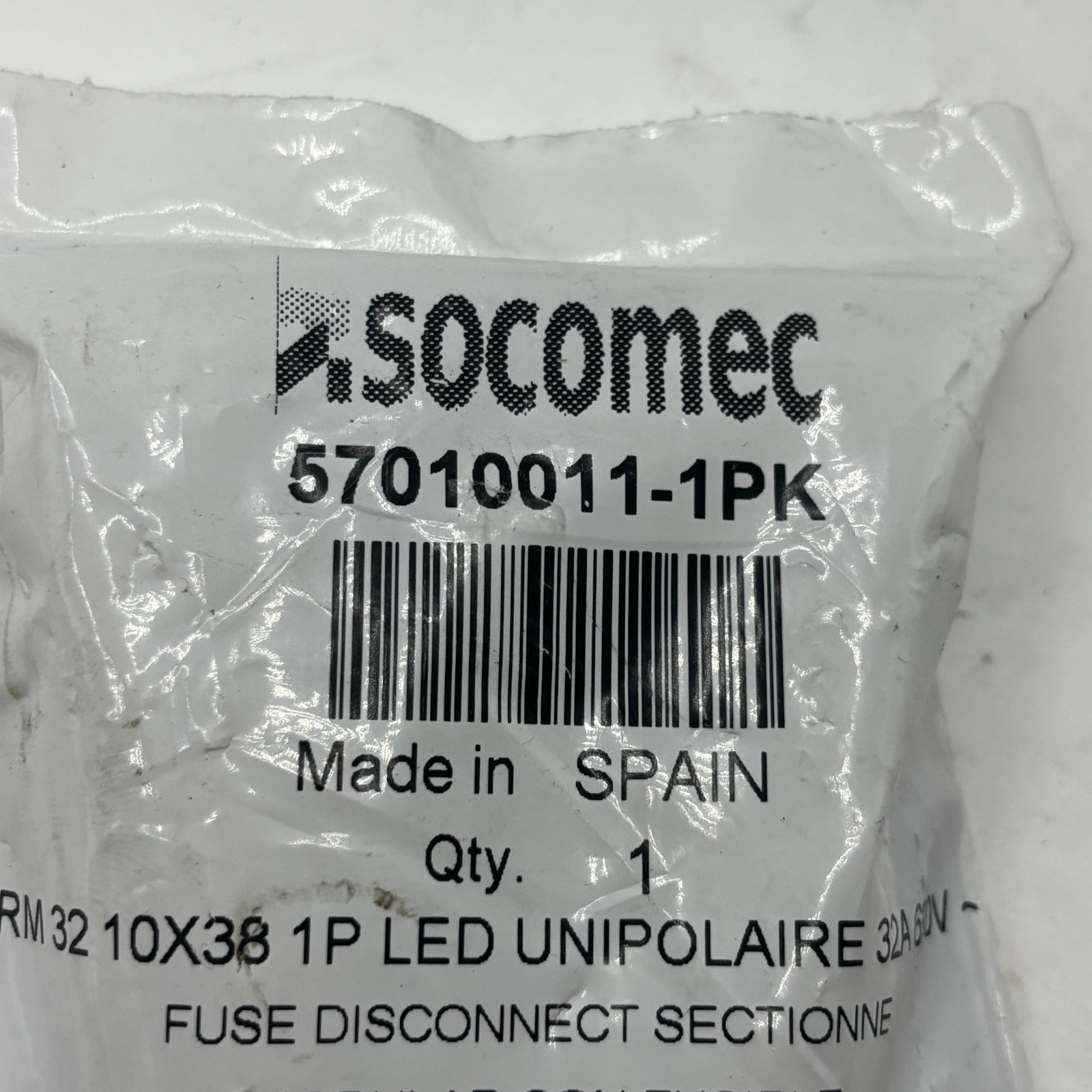 Socomec RM 32 57010011-1PK 10×38 3P 32A 60V