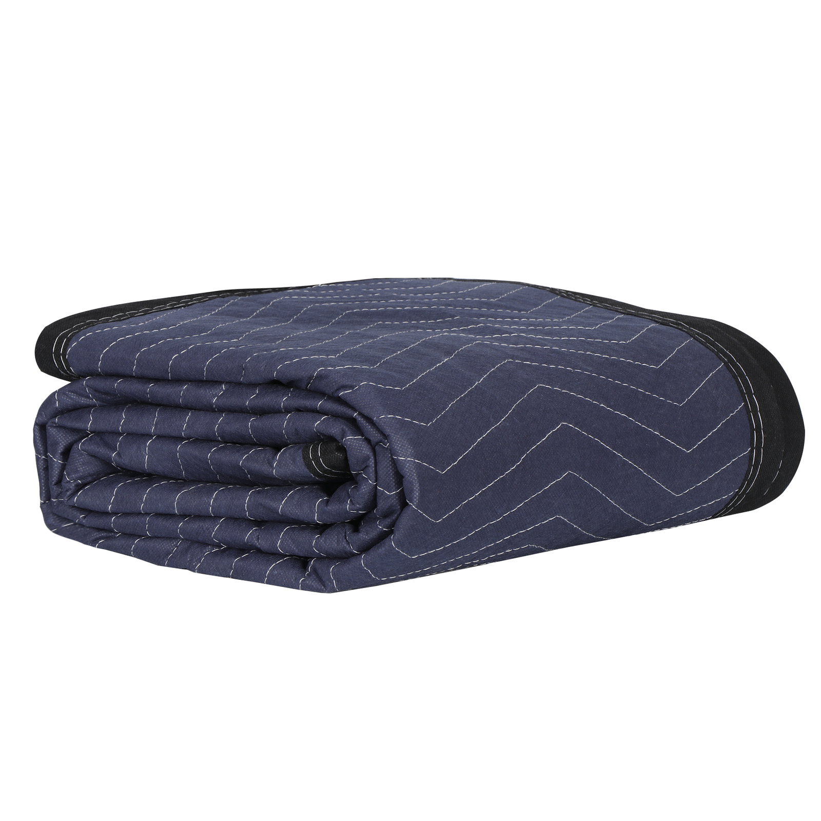 48 Moving Blankets 80″x72″ Protective Shipping Packing Pads Furniture Blue/Black