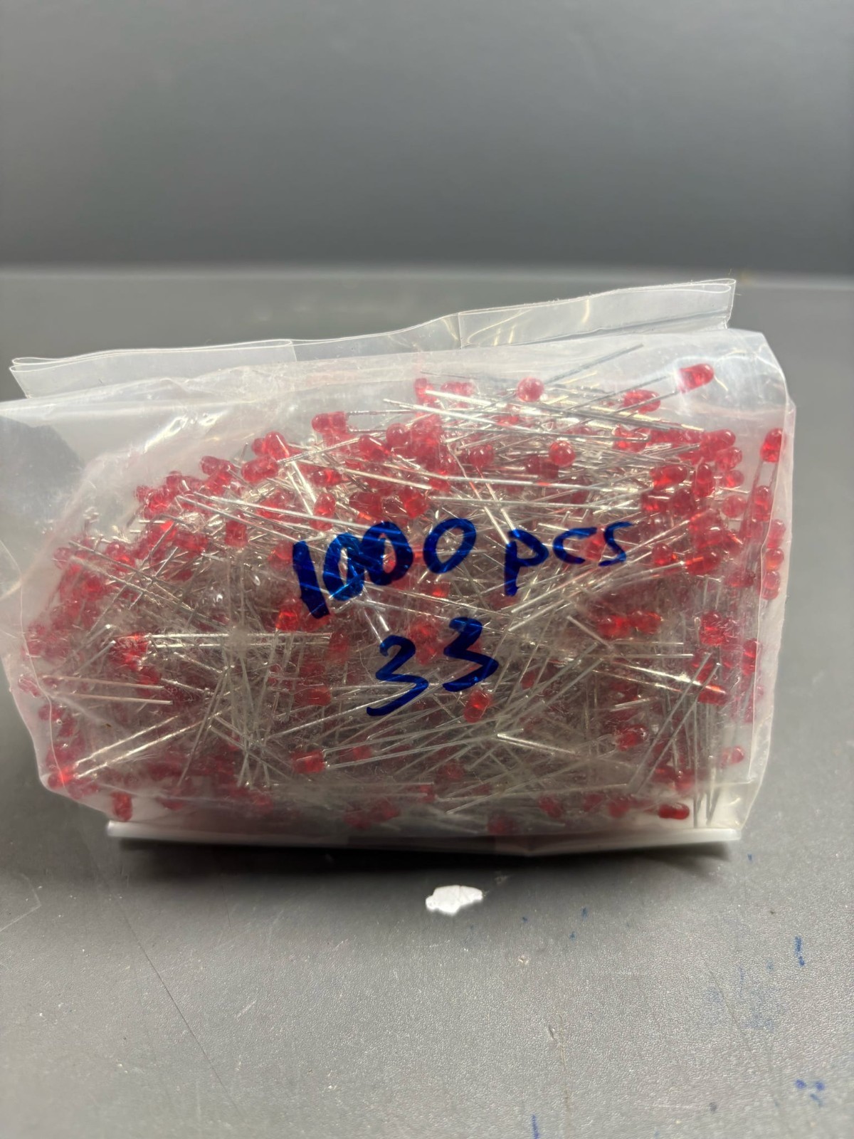 1000PCS SunLED XLHR32D Red Through Hole LEDs 3mm T-1 Axial Lamp Lot