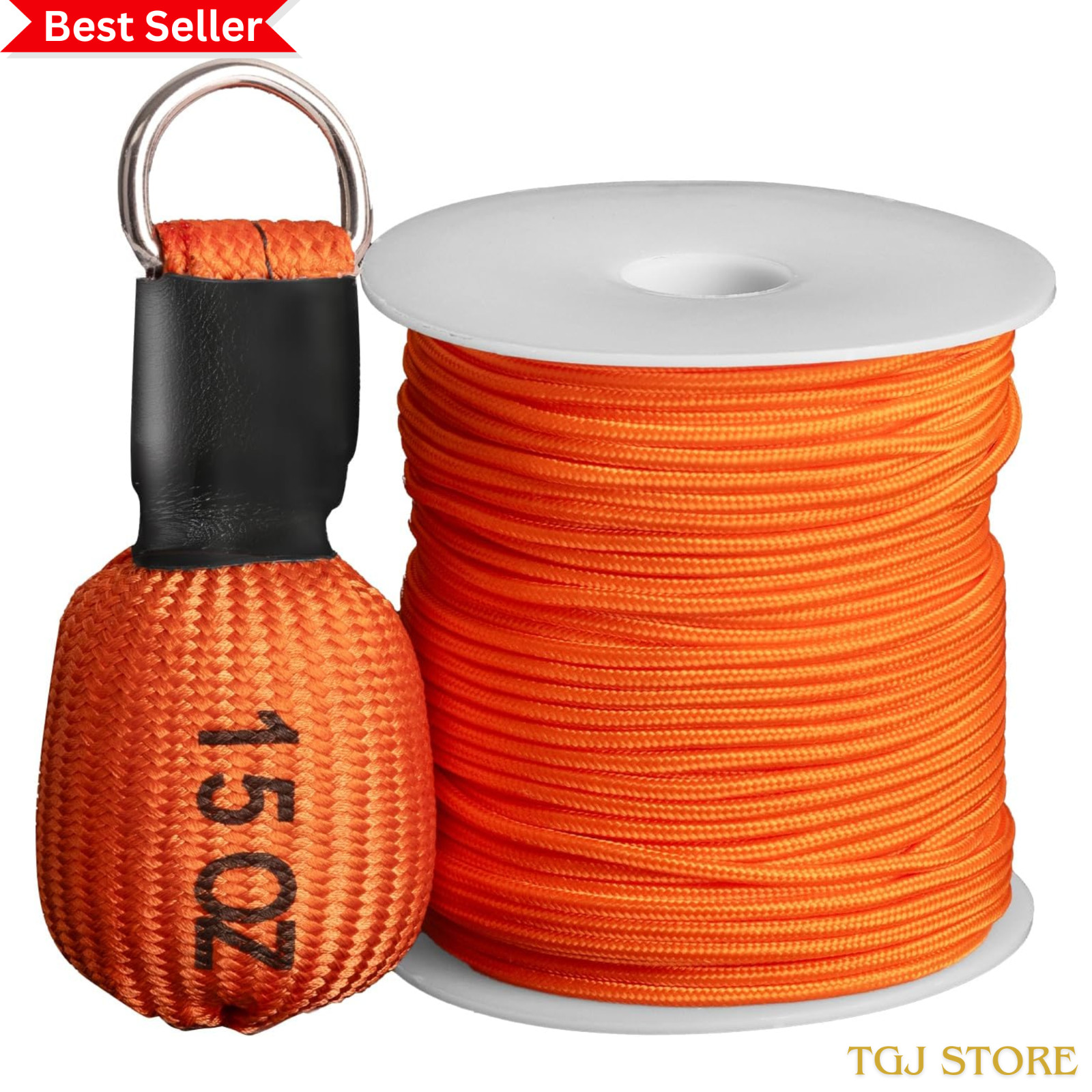 Arborist Throw Line Kit, 15Oz Throw Weight & 196Ft Paracord Rope, 100% Polyester