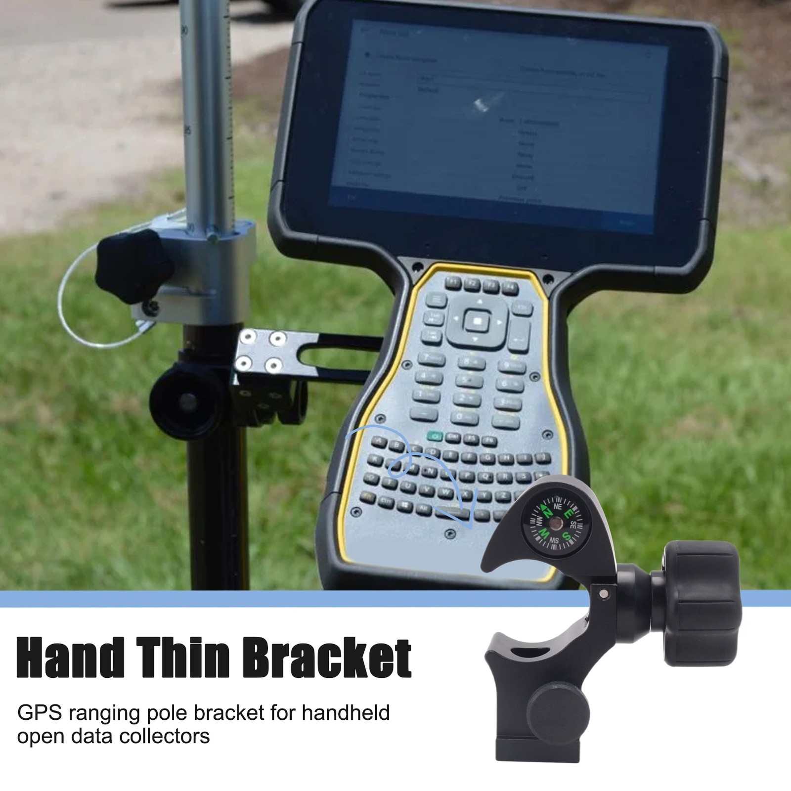 Range Pole Cradle Bracket for Trimble Handheld Open Data Collector with 2286