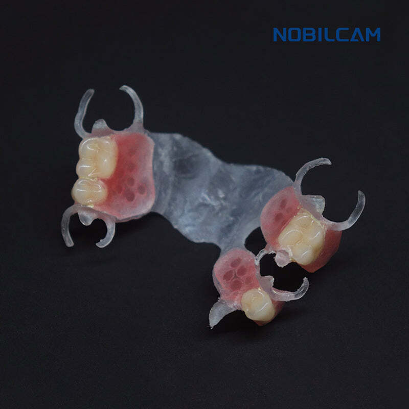 NOBILCAM Flexible Disc Block Nylon Resin Clear Shade 98mmx20mm for Bite Splint