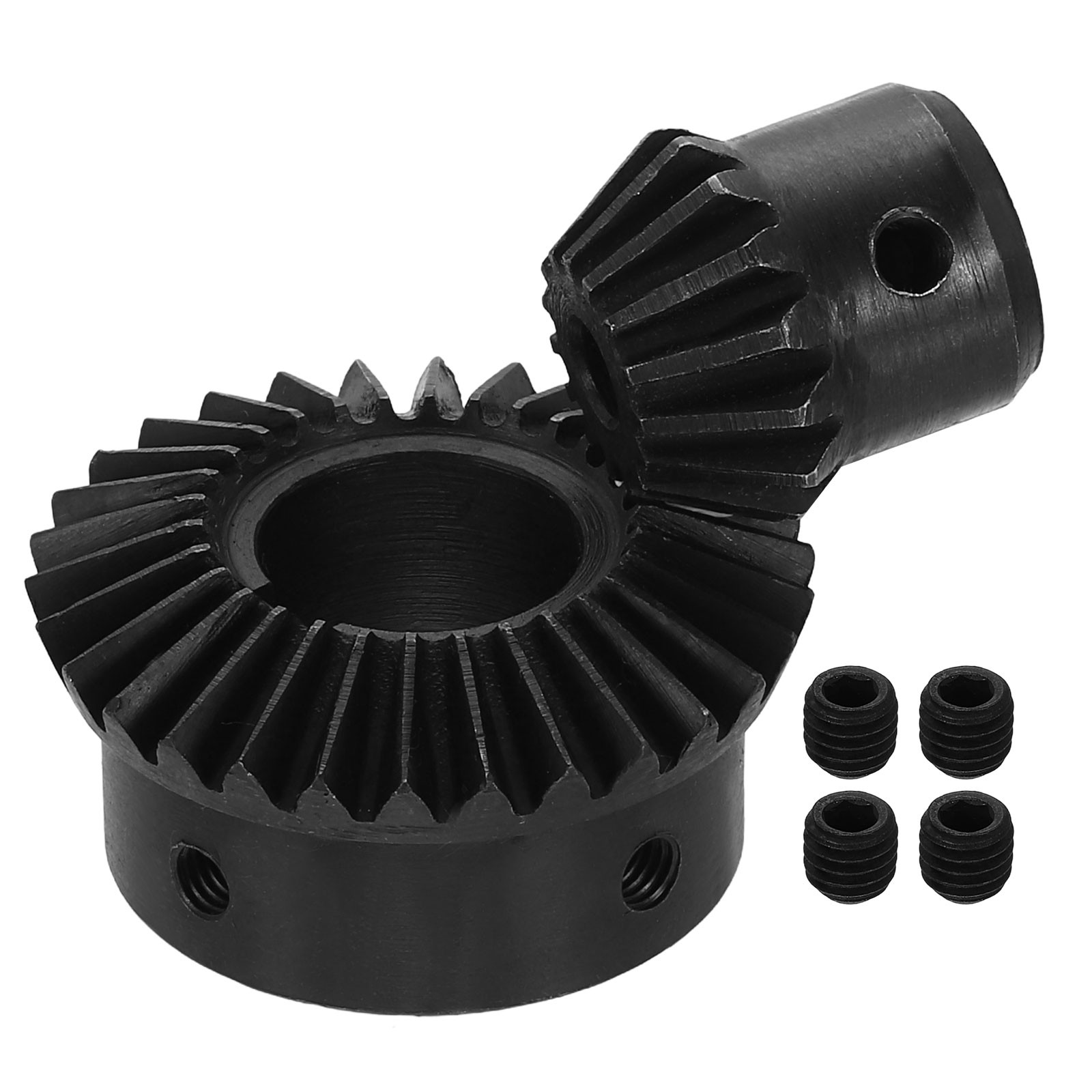 2Pcs Tapered Bevel Gear Set, 1.5 m 1:2 (15T/30T) Bevel Gears(6/19mm Shaft Hole)