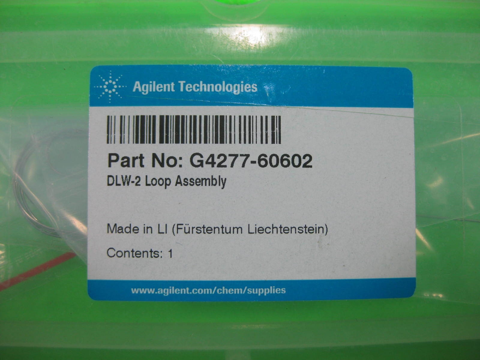 Agilent DLW-2 Loop Assembly — G4277-60602 — New