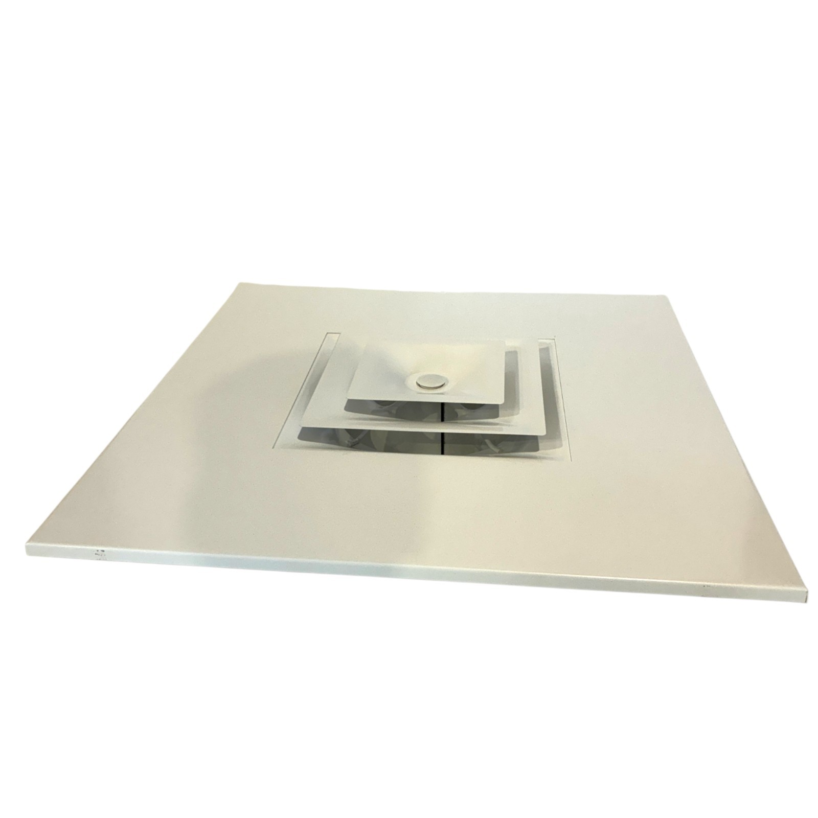 Titus TMS Square Plaque Ceiling Diffuser 24×24 Face 8″ Round Neck White NEW