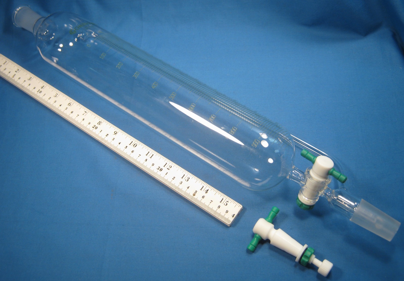 CHEMGLASS 1000 ML ADDITION FUNNEL WITH PRESSURE EQUAL 24/40 FREE SHIPPING 12