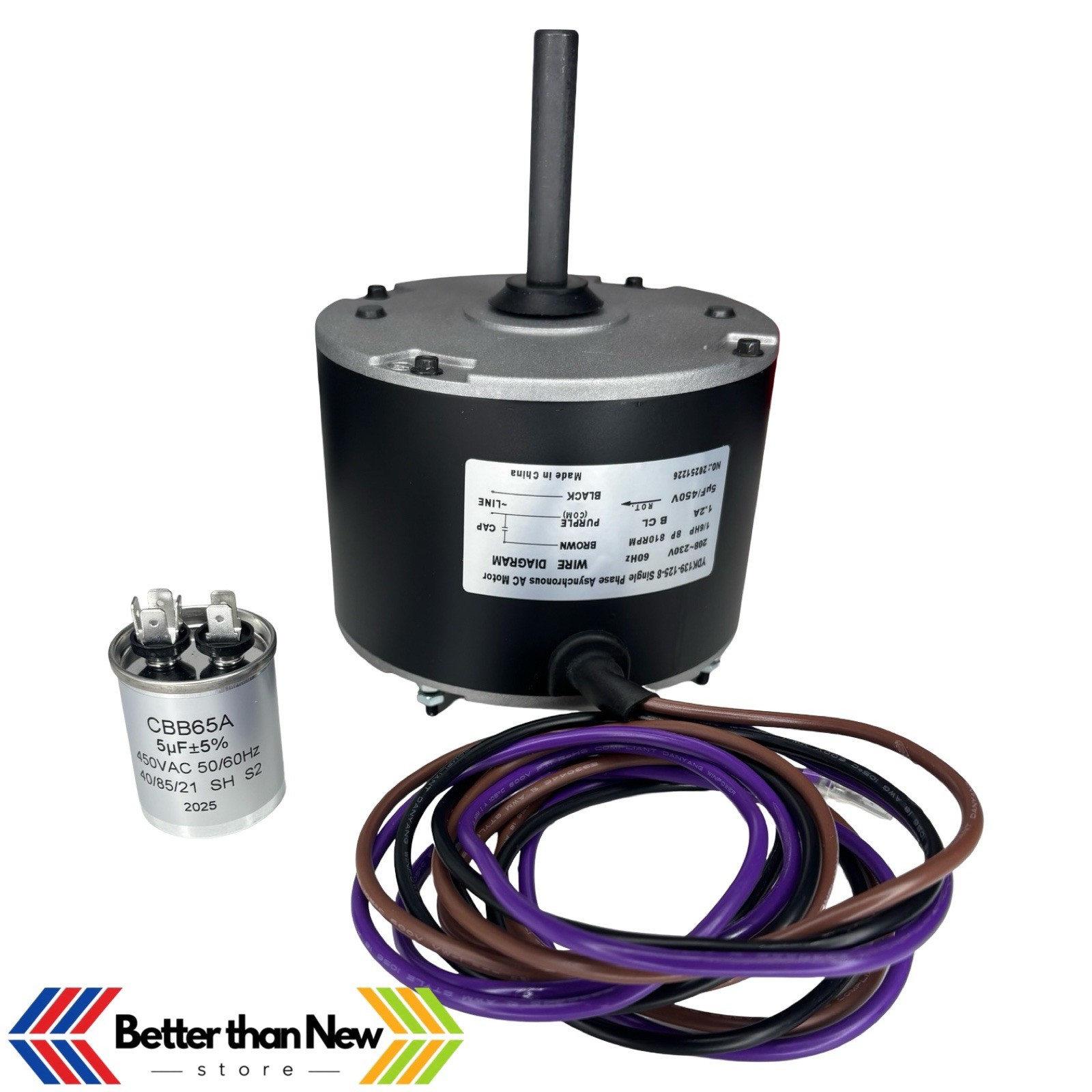 Condenser Fan Motor 1/6HP 208-230V Single Speed for Goodman 0131M00060S New
