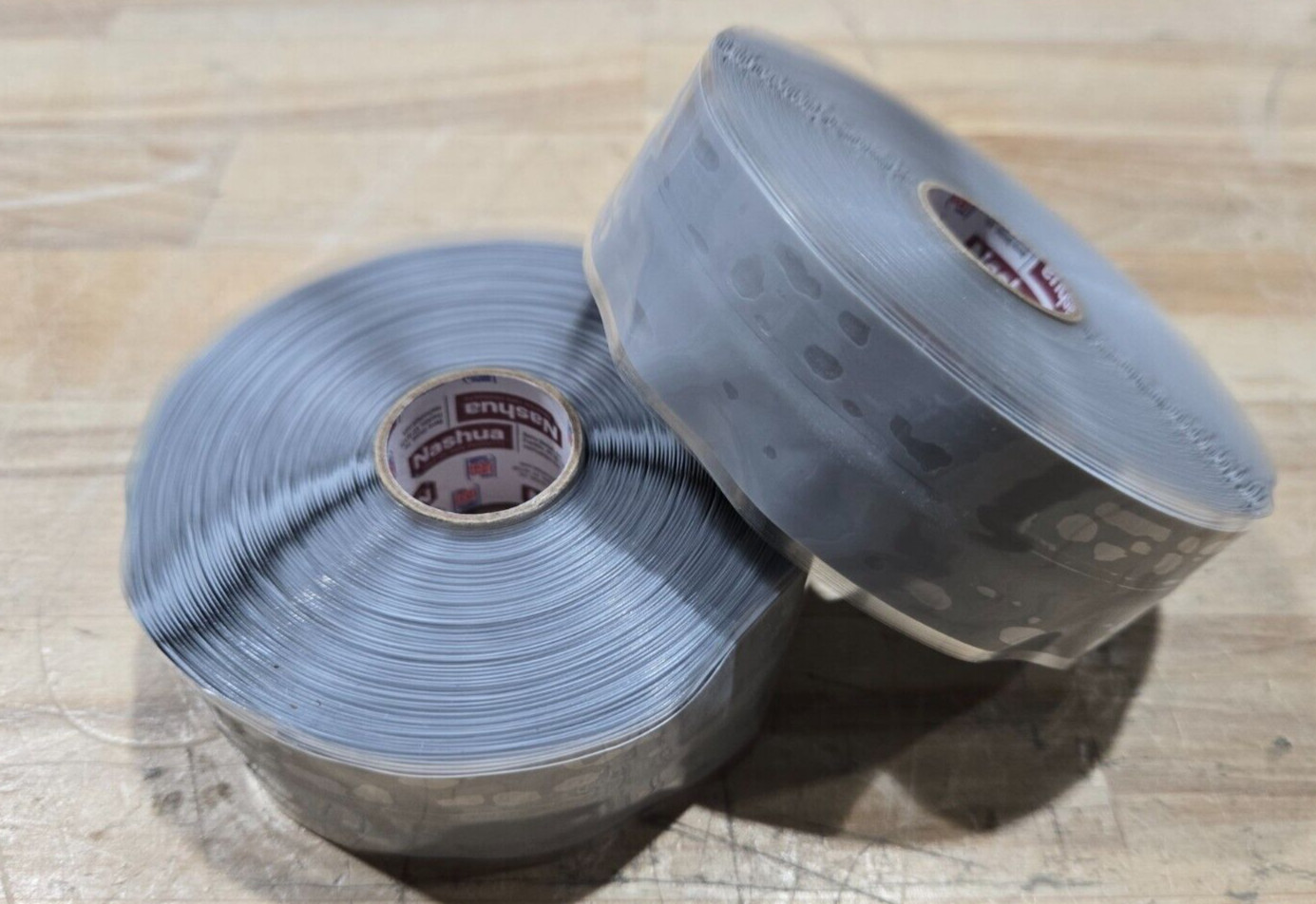 Nashua Stretch & Seal Self-Fusing Tape Gray 1″ x 38′ (2 Rolls) For Pipe/ Tools
