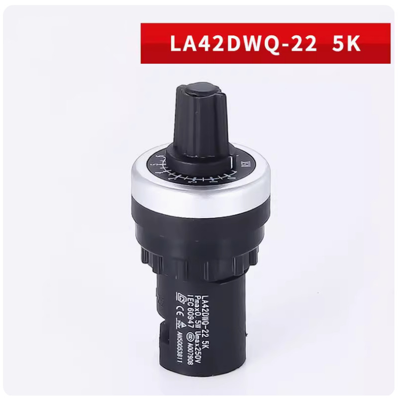 4-20 Pack LA42DWQ-22 22mm Panel Mount Potentiometer, 5K/10K Ohm, 2W 250V USA