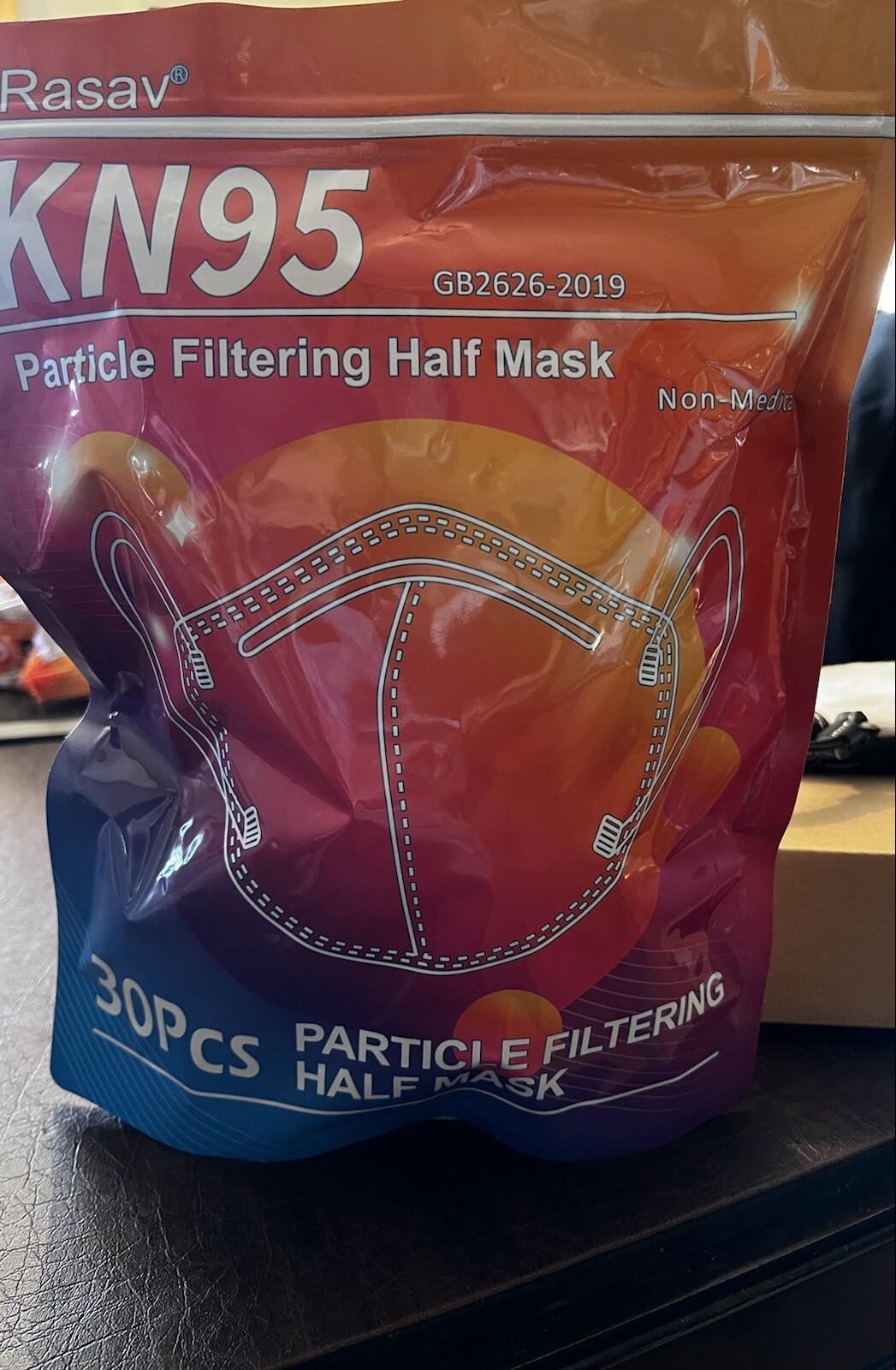 KN95 GB2626-2019 Standard Protective Face Mask 30 Per Bag – Rasav