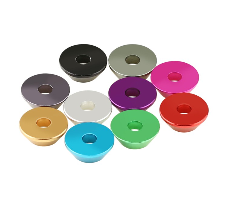 M3-M8 Colors Aluminum Alloy Cone Cup Head Washers Gasket Fit for Bolts & Screws