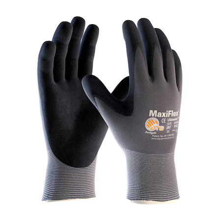 PIP 34-874/M G-Tek Maxiflex Nitrile GlovesMedium,Black Coated