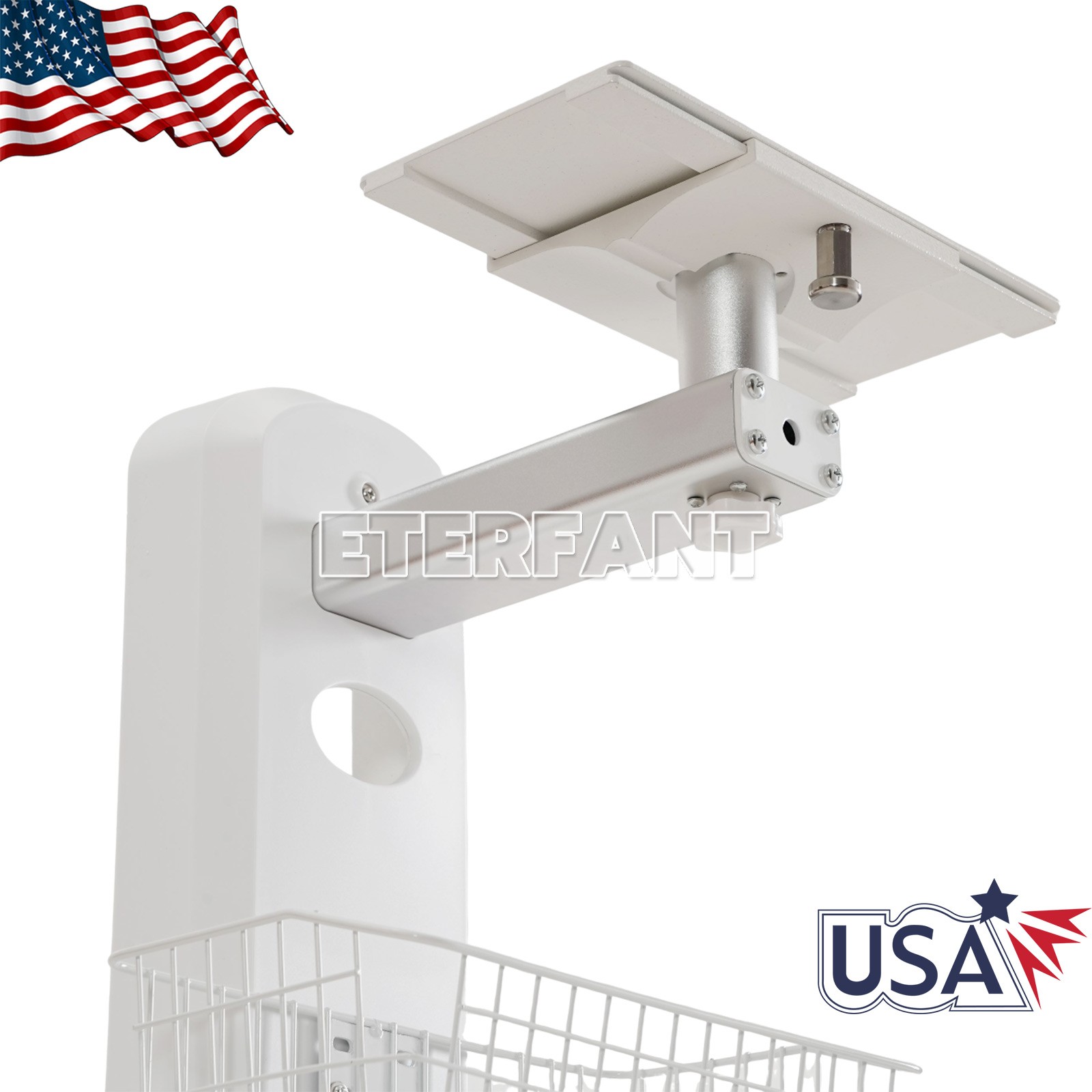 Wall Mounted Stands/Adjustable Mobile Medical Rolling Cart for Patient Monitor