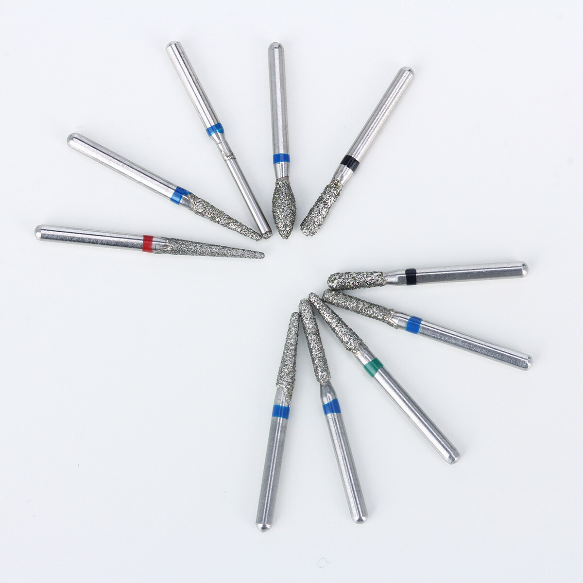 70-100pcs AZDENT Dental Large Emery Super Coarse Diamond Polishing Burs FG Burs