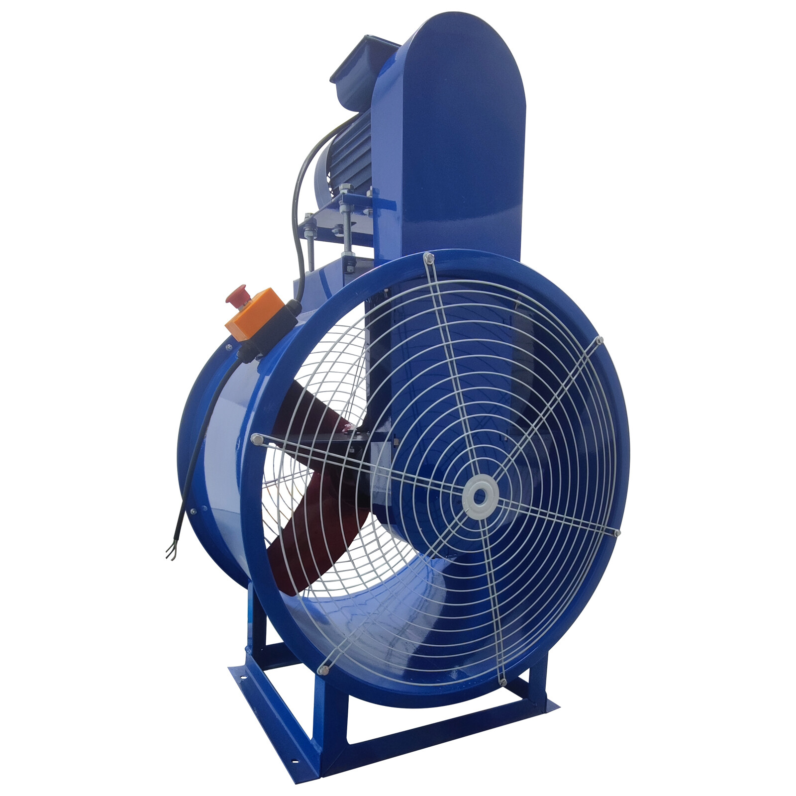 24″ Dia Electric Tube Axial Fan Paint Room Exhaust Fan 1500W 1450r/min 220V