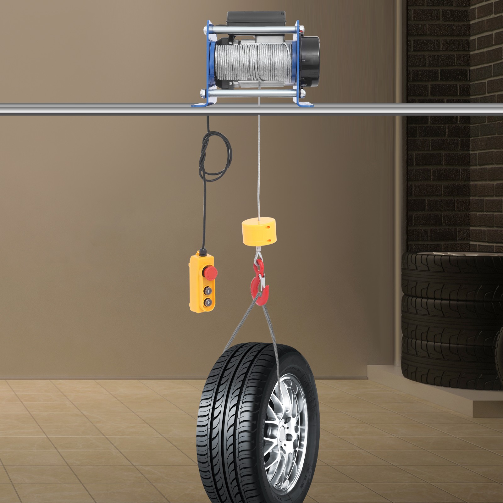 Electric Hoist With Wired Control Electric Hoist With Long Steel Wire Rope