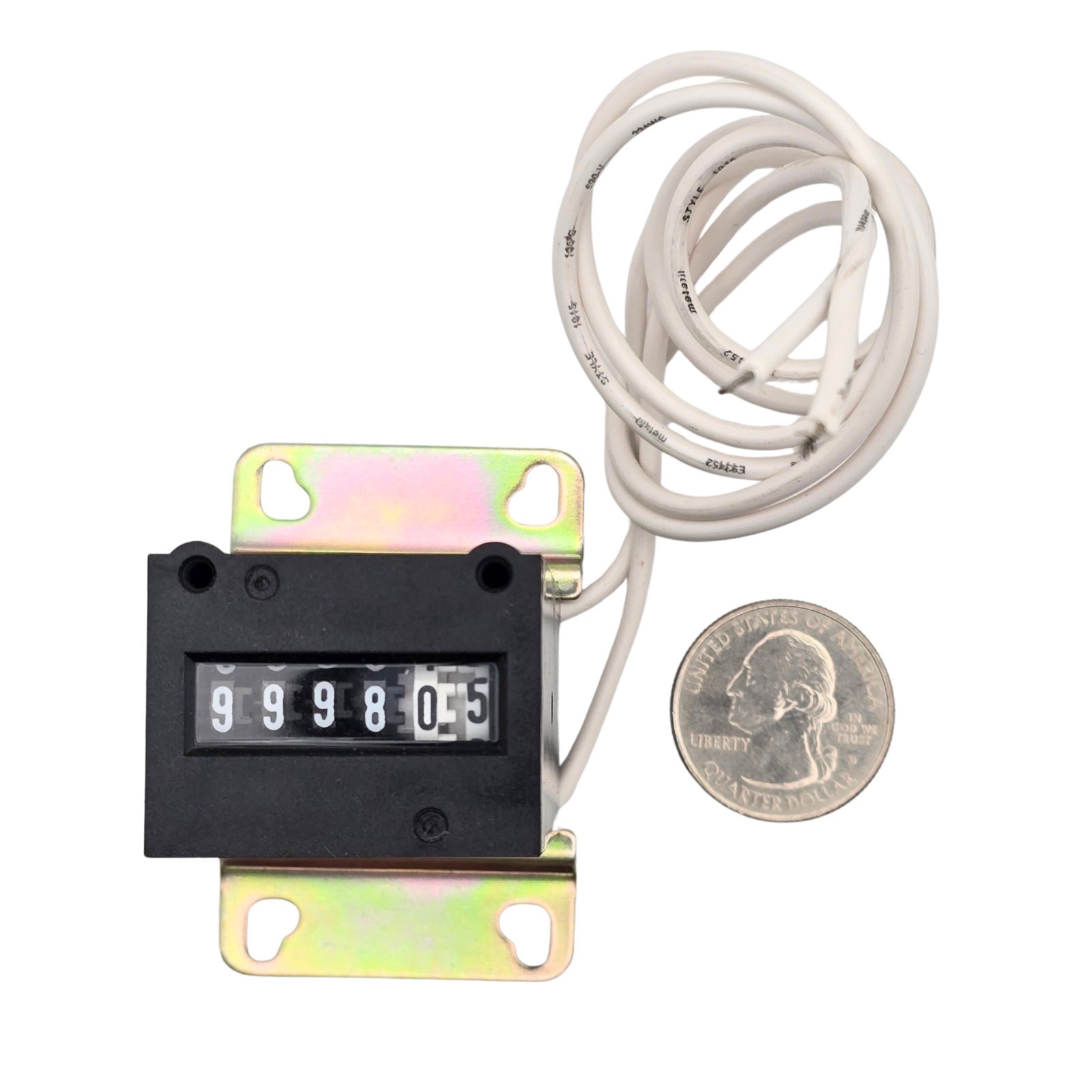 KEP KE610 FB 6 Digit Non Resettable Analog Mechanical Impulse Counter 4.5-6VDC