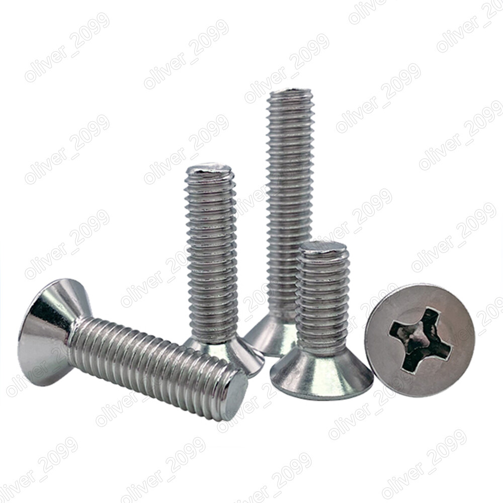 Nickeled Steel Phillips Countersunk Flat Head Small Screws M1.4 M2 M2.5 M3