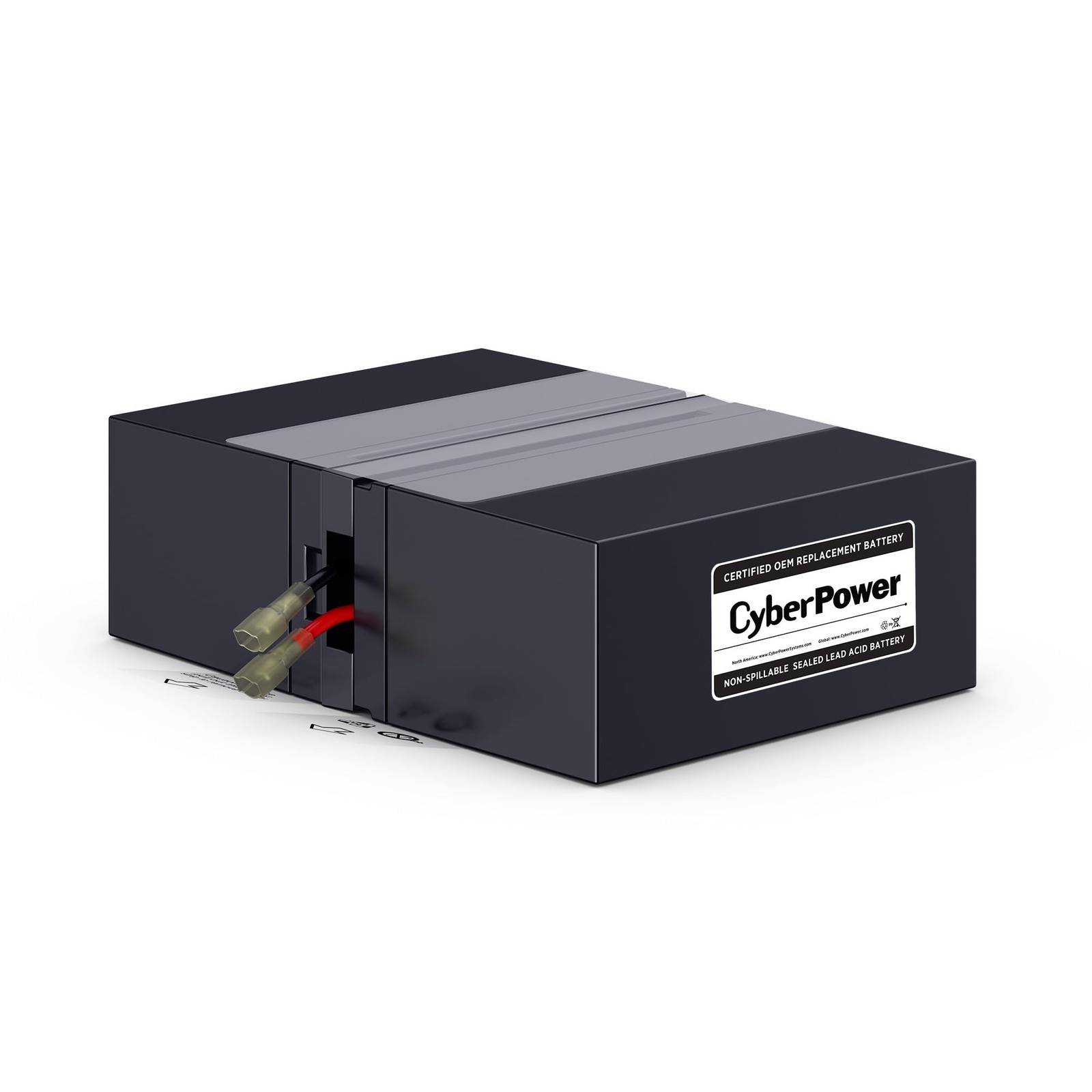 CyberPower RB1280X2D UPS Replacement Battery Cartridge, Black