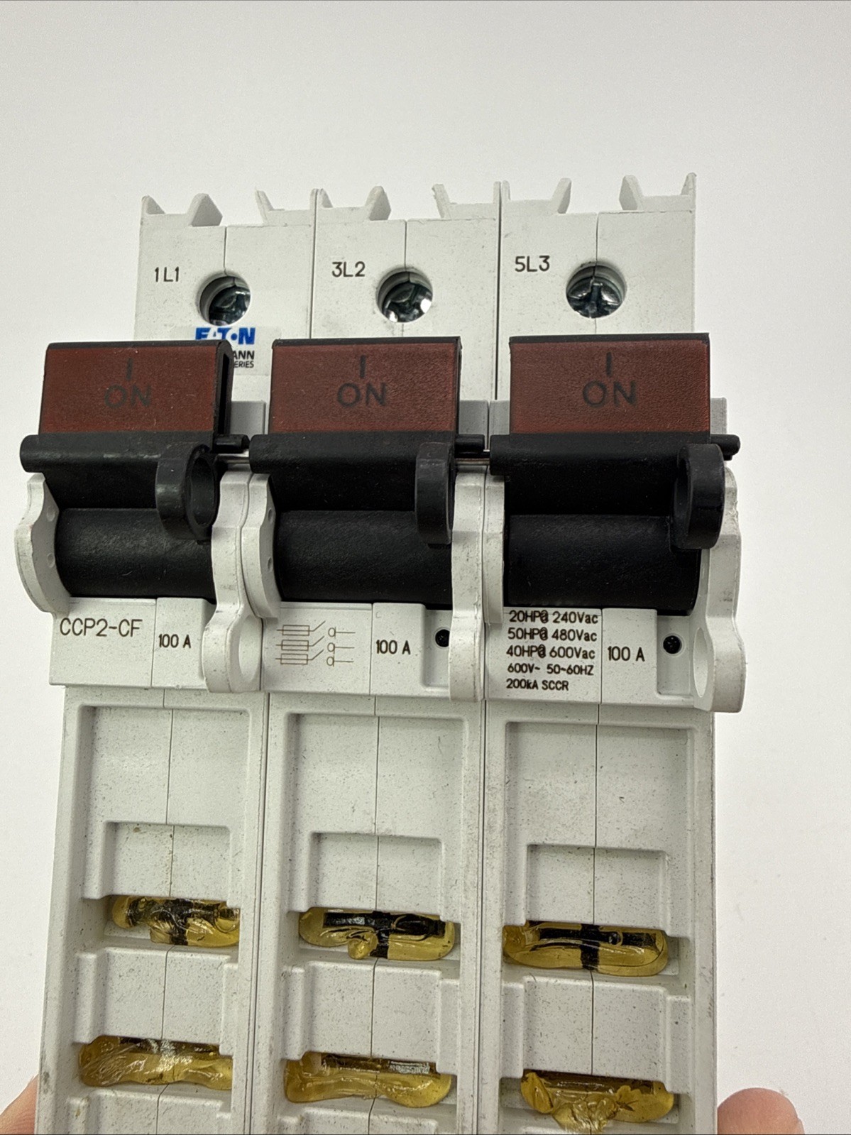 Eaton Bussman CCP2-3-100CF Series CCP UL98 Fusible Disconnect, 600 Vac, 125 Vdc