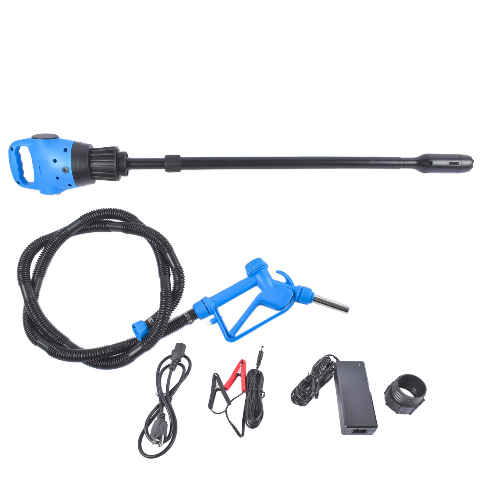 55gallon 120V AC/12VDC Blue Lever Action Barrel Pump for Windshield Washer Fluid