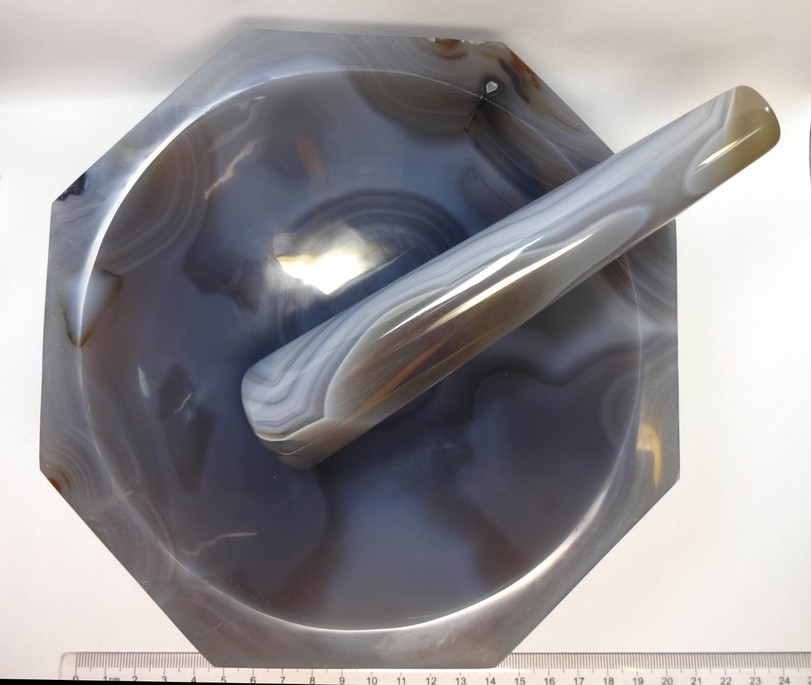 Agate Mortar and Pestle, 5.9″, 5.9 inches, ID = 150 mm