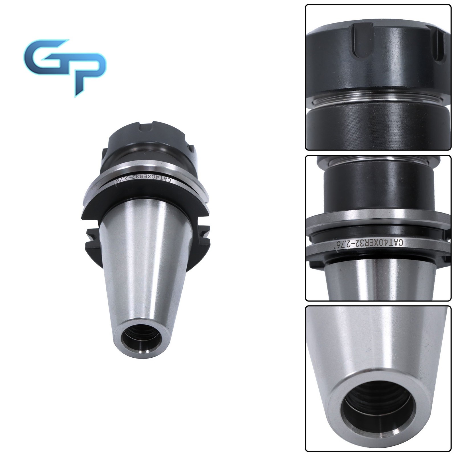 CNC Milling Tool Holder Set 10pcs CAT40 ER32 2.76″ 70mm Chuck