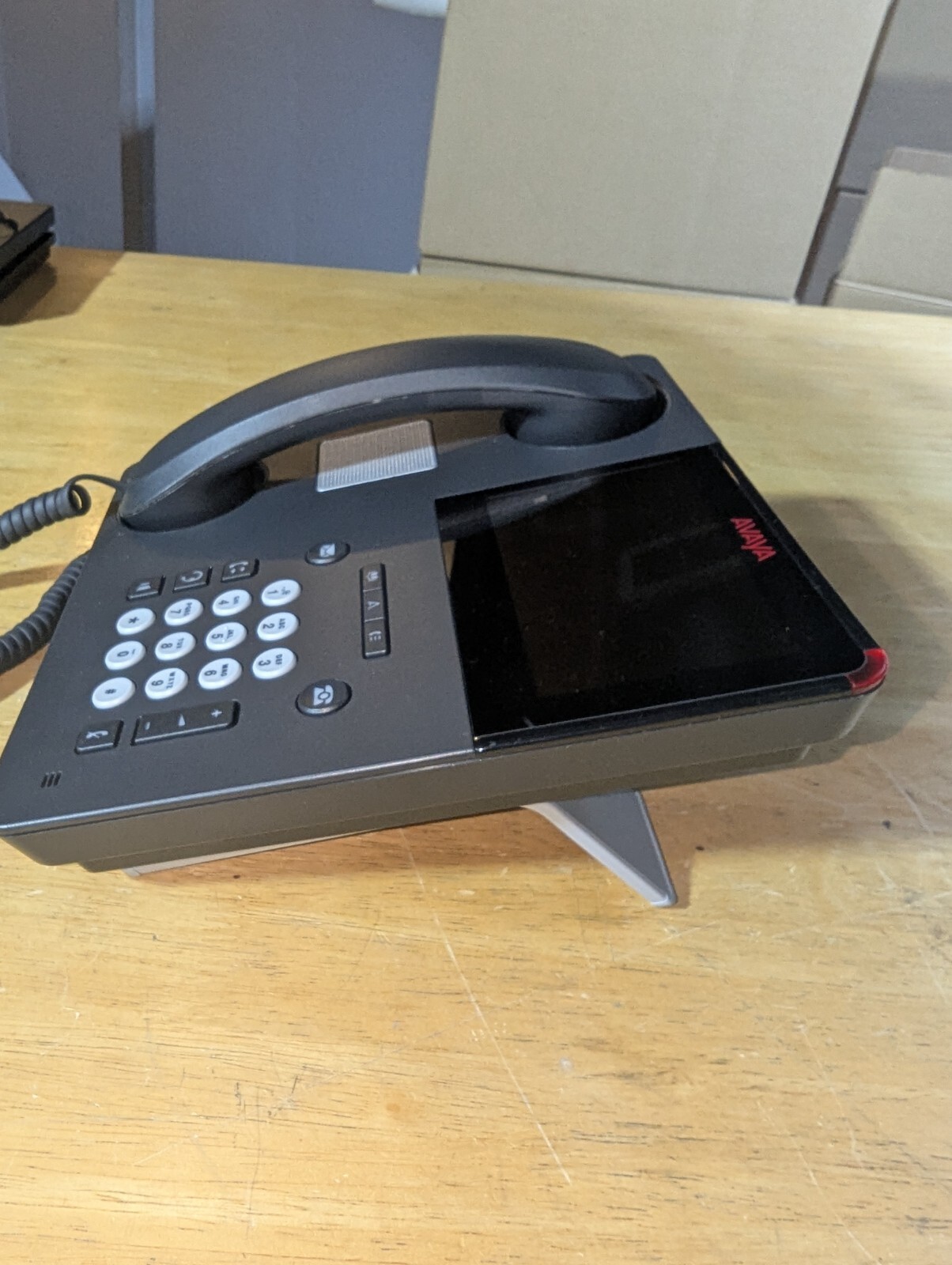 Avaya Touchscreen Office IP Phone Handset & Base VoIP 9641GS Business Desk Phone