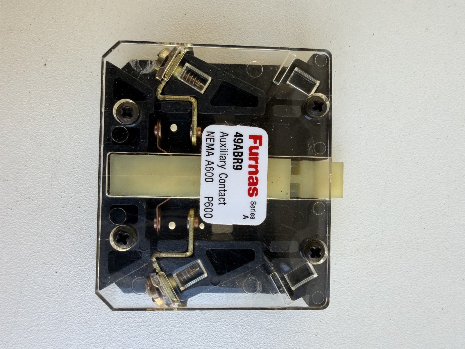 Furnas 49ABR9 Series A Auxiliary Contact Kit 1NO Side Mount NEMA A600 P600 NOS