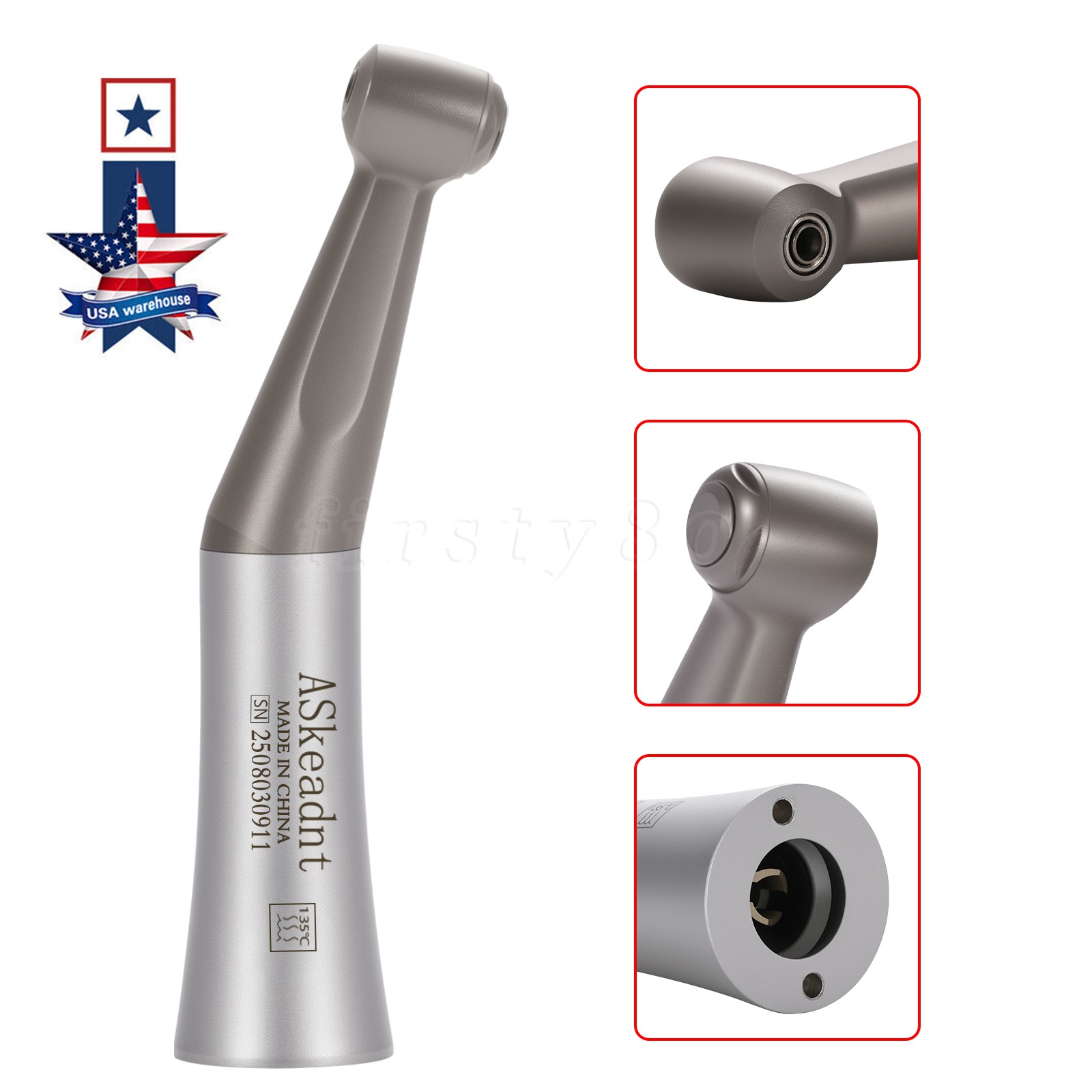 Dental 1:1 Low Speed Contra Angle Handpiece Implant For ø2.35mm Bur FX205 E-Type