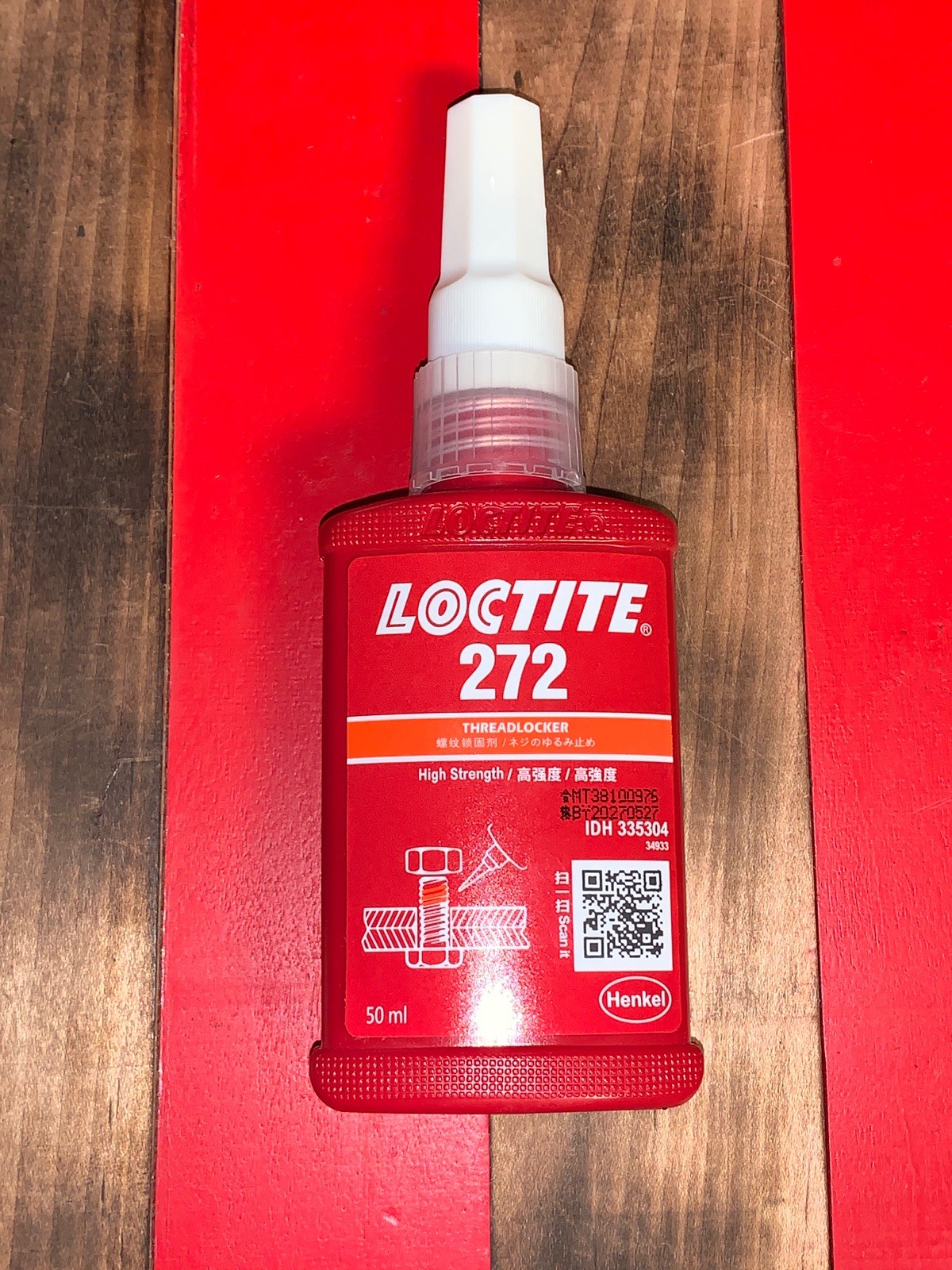 Loctite 272 50mL High Strength Threadlocker 1.69 FL. OZ.