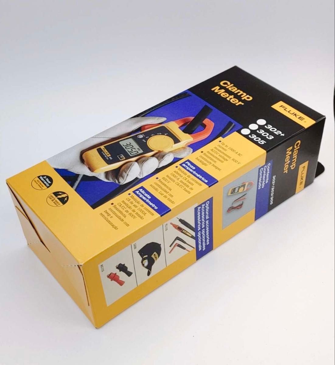 Fluke 302 + Clamp Meter Tester Average Type Digital Ammeter NEW