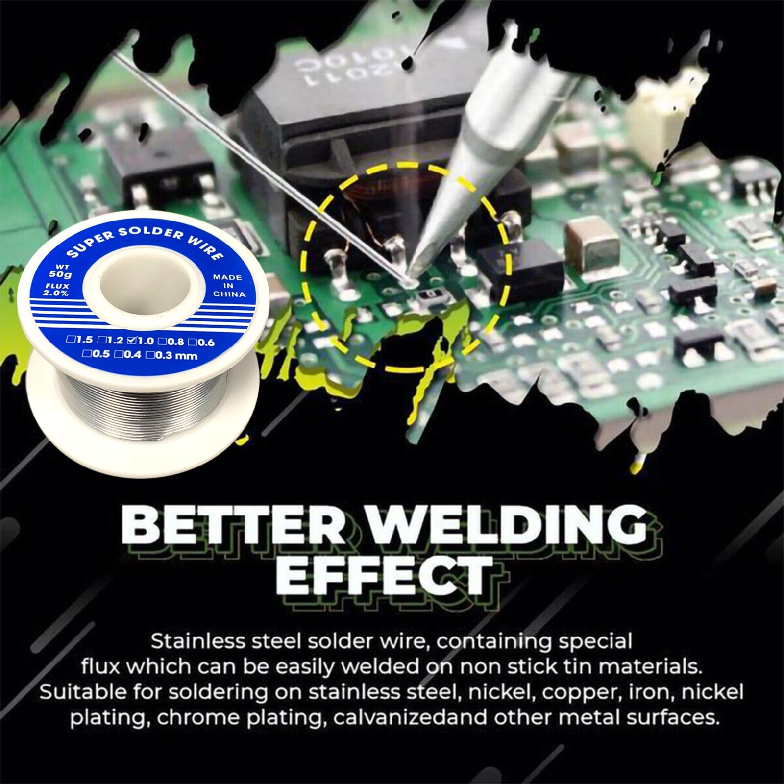 Aluminum Stainless Steel Lighter Super Solder Wire Soldering Wire Tool Lead Free