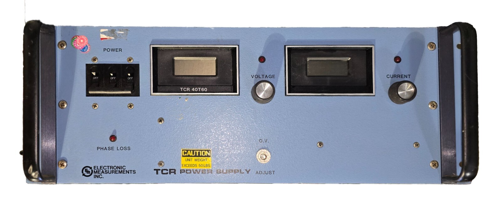 Electronic Measurements Inc TCR 40T60 0-40Vdc, 0-60A, Variable Power Supply