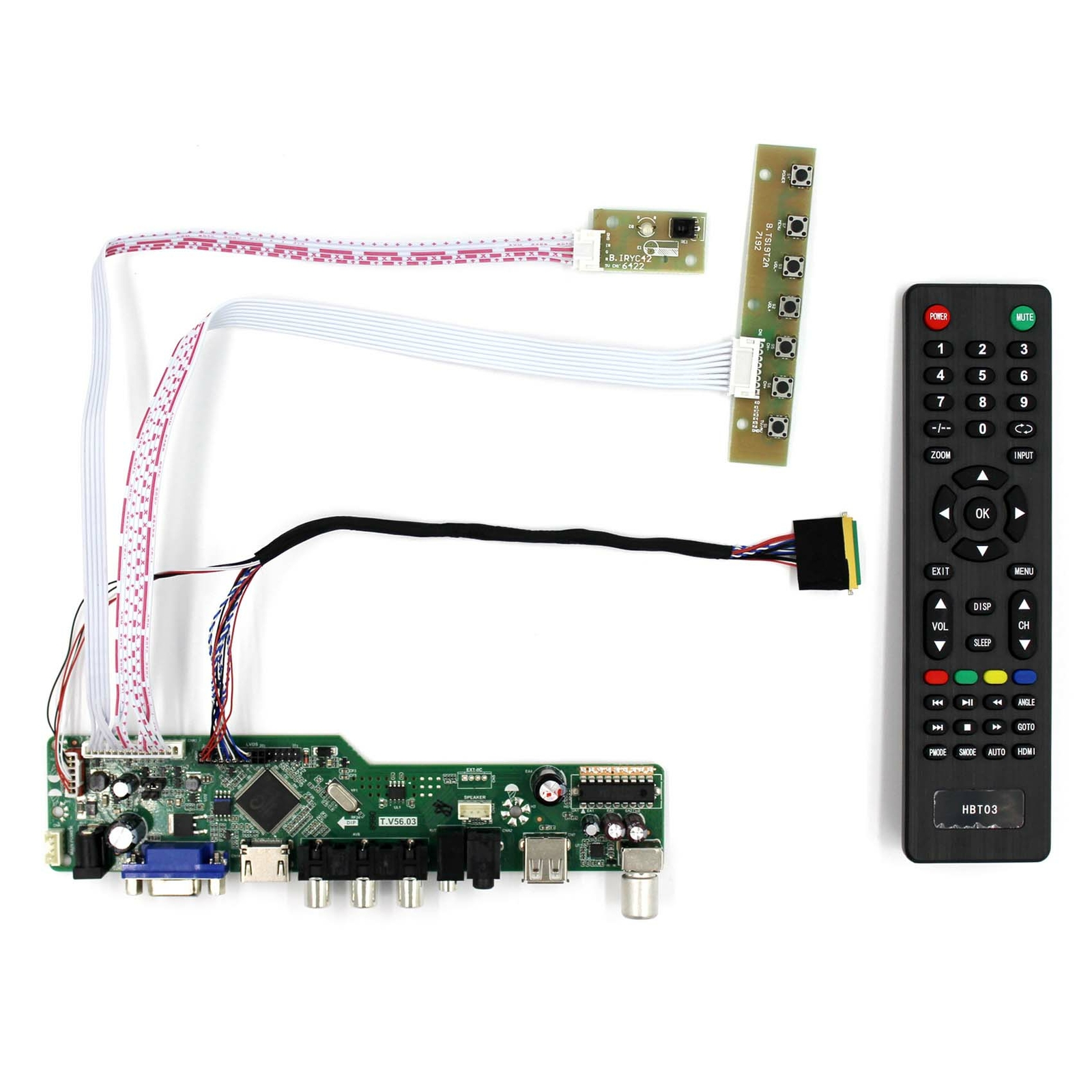 HDMI VGA AV USB LCD Controller Board For LT131DEVHV00 LP125WH2 SLB1 LCD Panel
