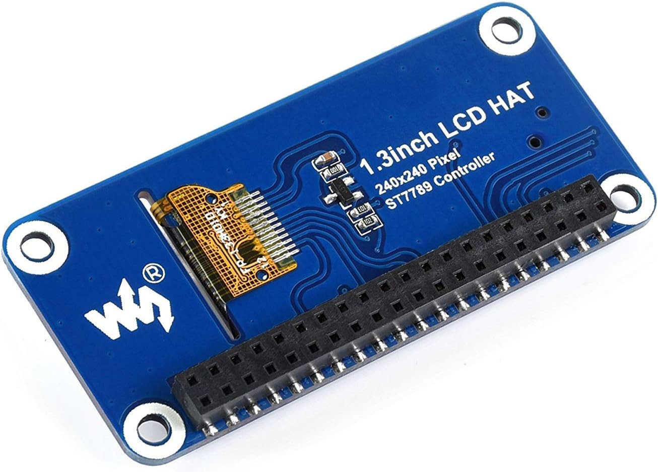 1.3Inch IPS LCD Display HAT for Raspberry Pi 240X240 Pixels with Embedded Contro