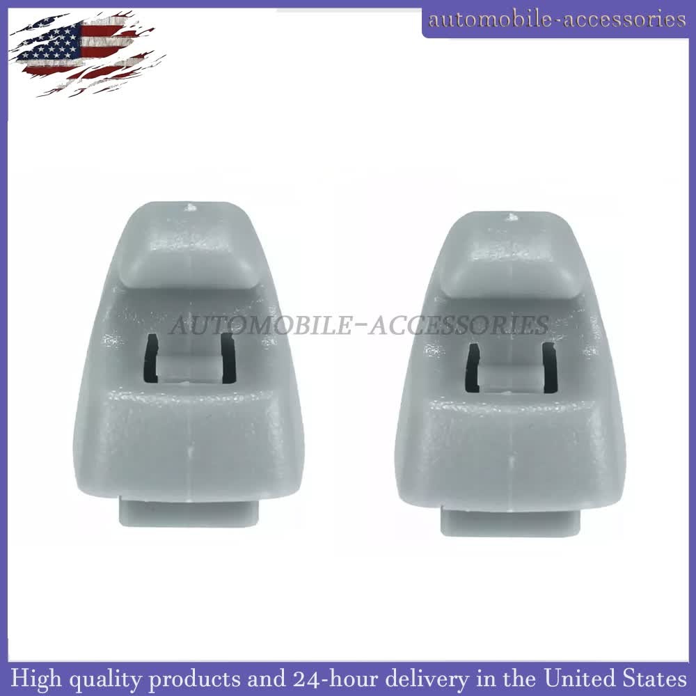 1Pair For 2007-2014 Chevrolet Tahoe Gray Sunvisor Shade Support Clip US