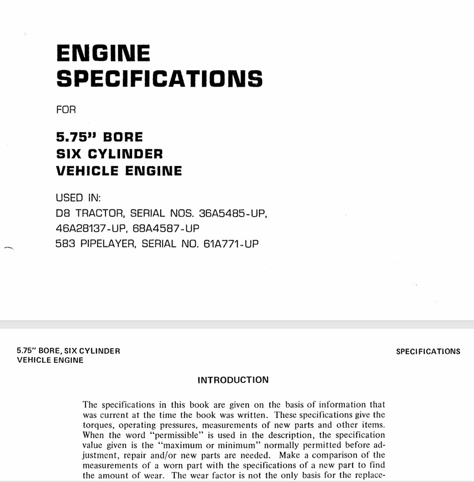 Cat Caterpillar Dozer D8 D8H Tractor Service Manual REG00501 On CD Or Fast PDFDL