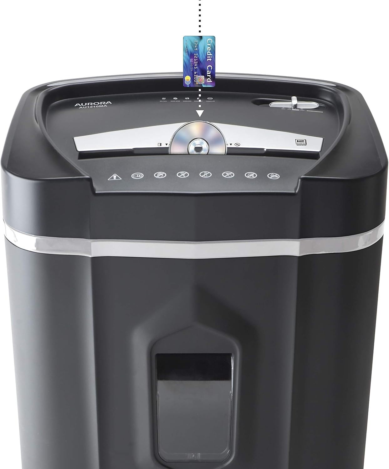 High-Security 12-Sheet Micro-Cut Shredder – Continuous Operation, Whisper Quiet