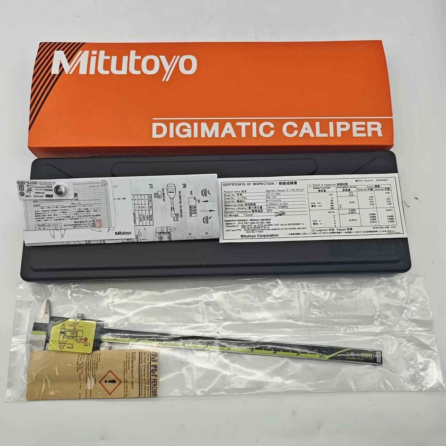 NEW Mitutoyo 200mm/8″ Absolute Digital Digimatic Vernier Caliper 500-197-30 US