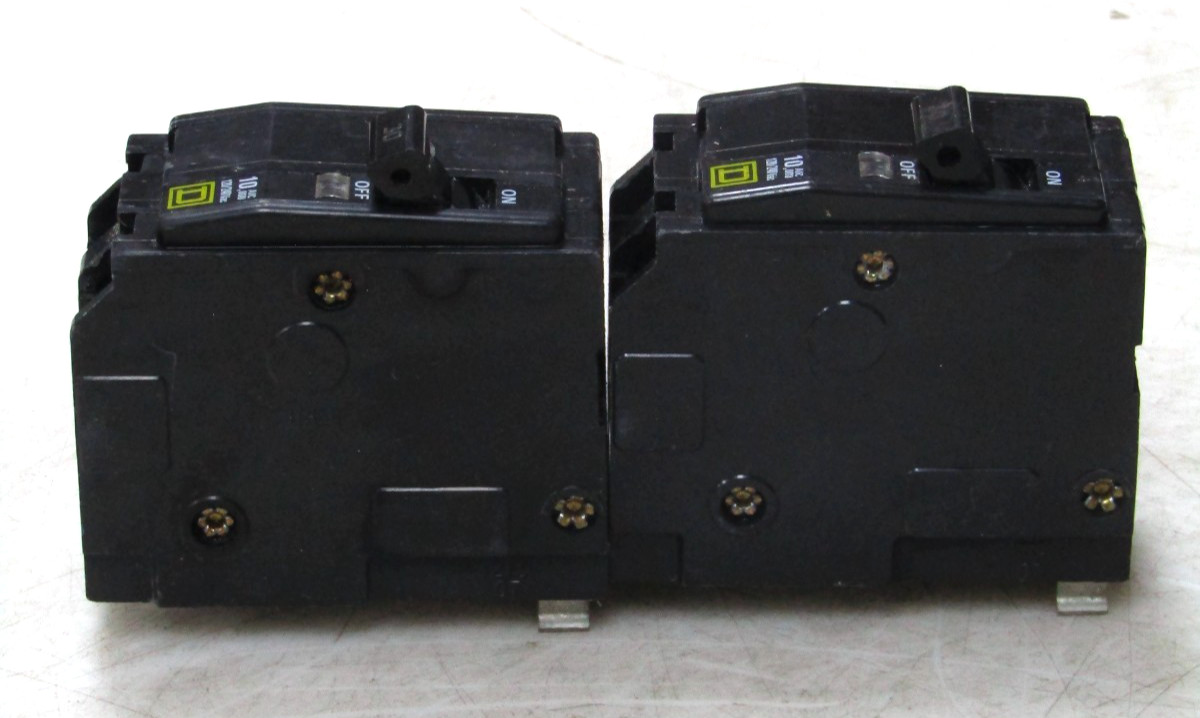 🙌 2) SQUARE D 30 AMP CIRCUIT BREAKER 120/240 VAC 2 POLE QO230 LOT OF 2