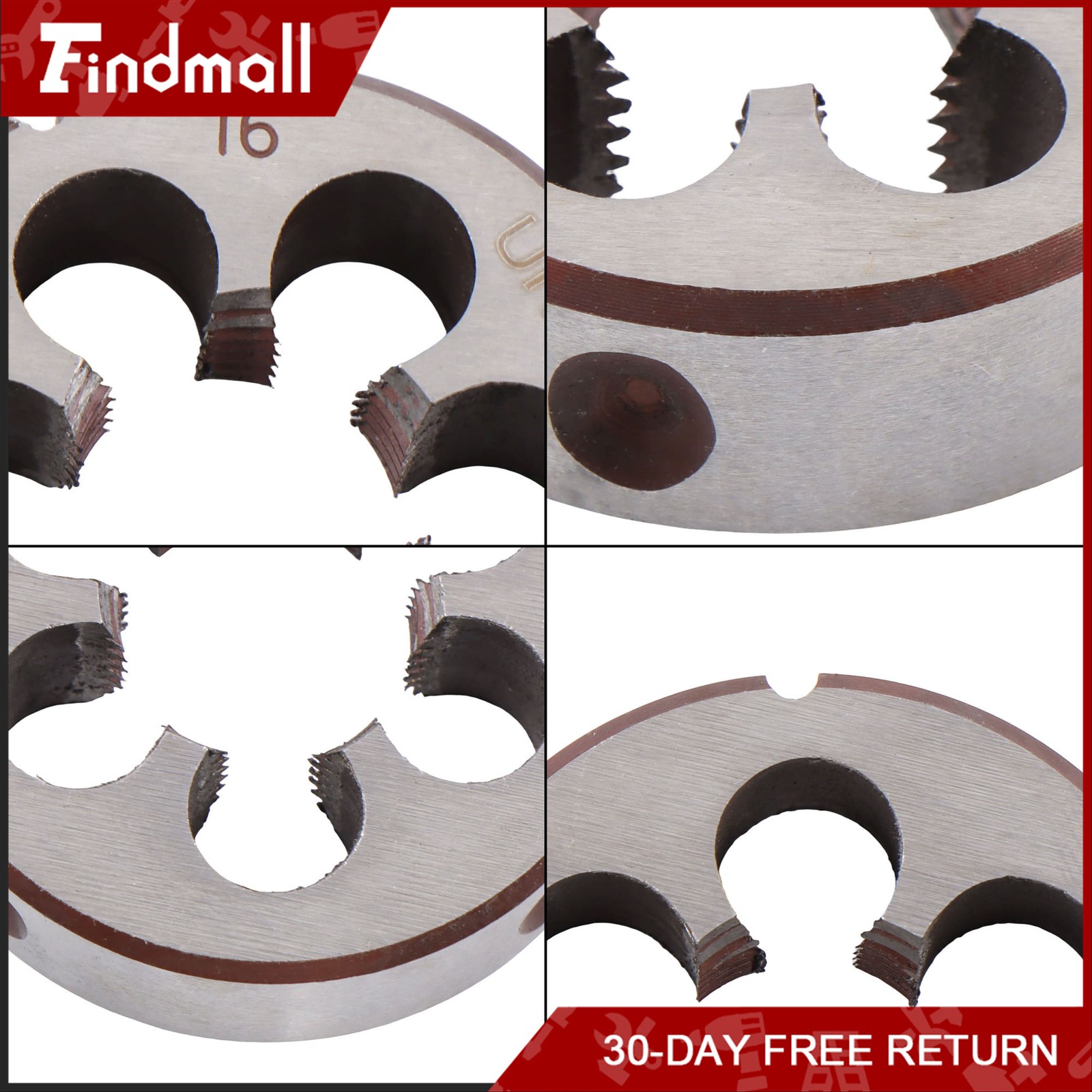 Findmall 3/4″-16 UNF Tap and Die Set Right Hand HSS Threading Gunsmithing 3/4×16